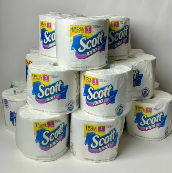 Scott 1000 Toilet Paper, 24 Rolls, 1,000 Sheets per Roll