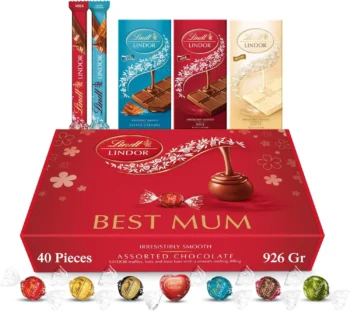 Lindt Chocolates Gift Box – 926g (40-Piece Set) – Assorted Chocolate Bars & Truffles, Lindor Chocolate Hamper, Ideal Gift Box for Friends and Family, Boyfriends or Girlfriends